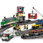 LEGO City Cargo Train Toy with Motorized Remote Control Engine, incl. Rail Tracks, Signal Lights & Control Center - 6-12 Year Old Boys & Girls Gifts - 60198