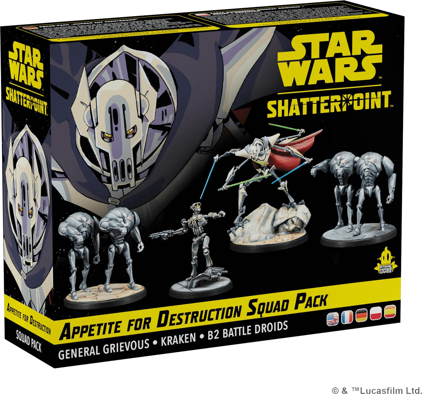 Atomic Mass Games | Star Wars Shatterpoint: Appetite for Destruction - Squad Pack | Ages 14+ | 2 Players | 90 Minutes Playing Time