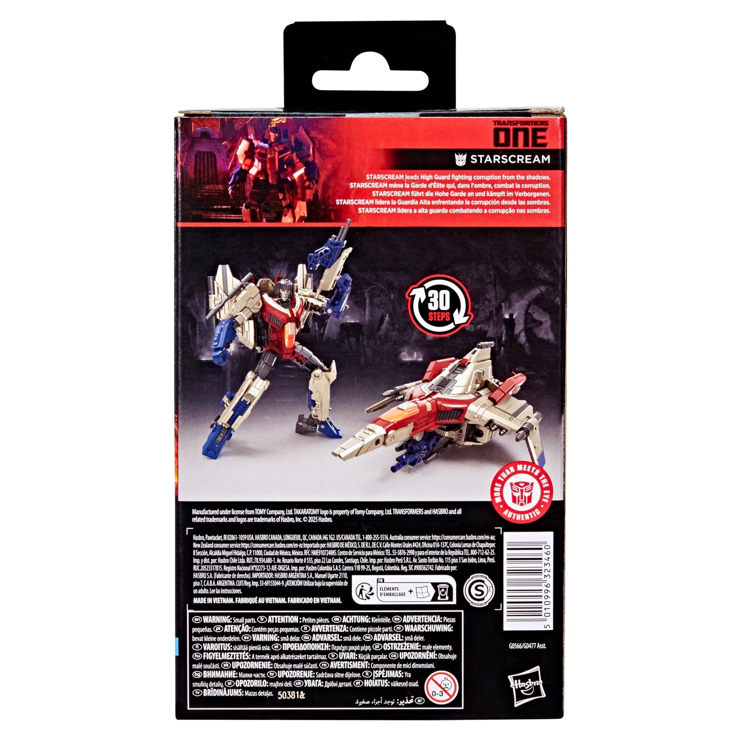 Transformers Studio Series Deluxe Class One Starscream Action Figure