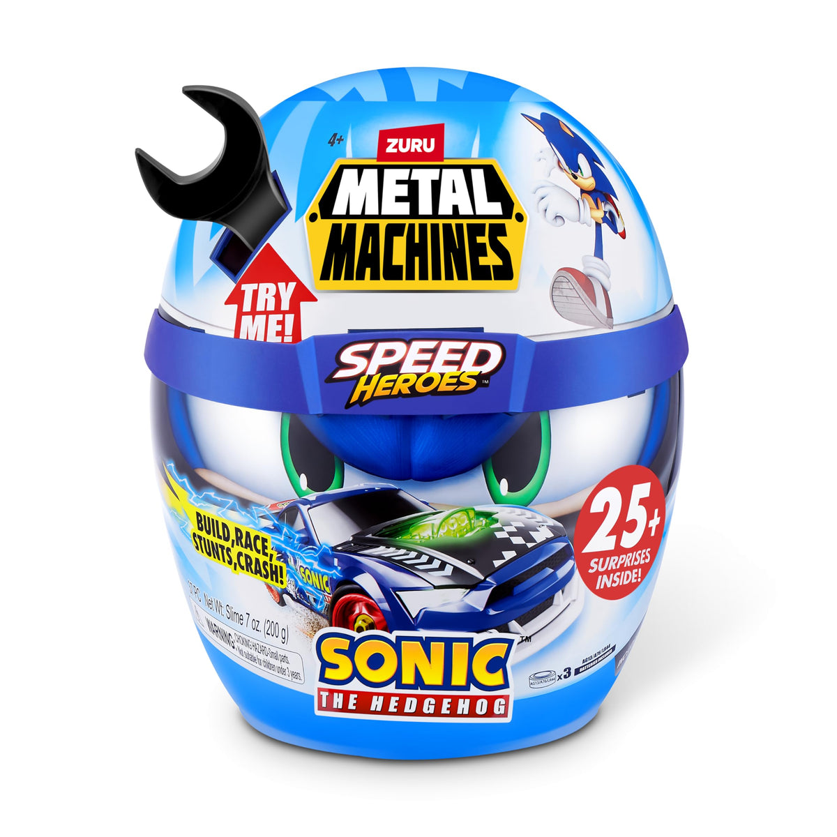 Metal Machines Speed Heroes by ZURU, build and race your own race car (Sonic the Hedgehog)