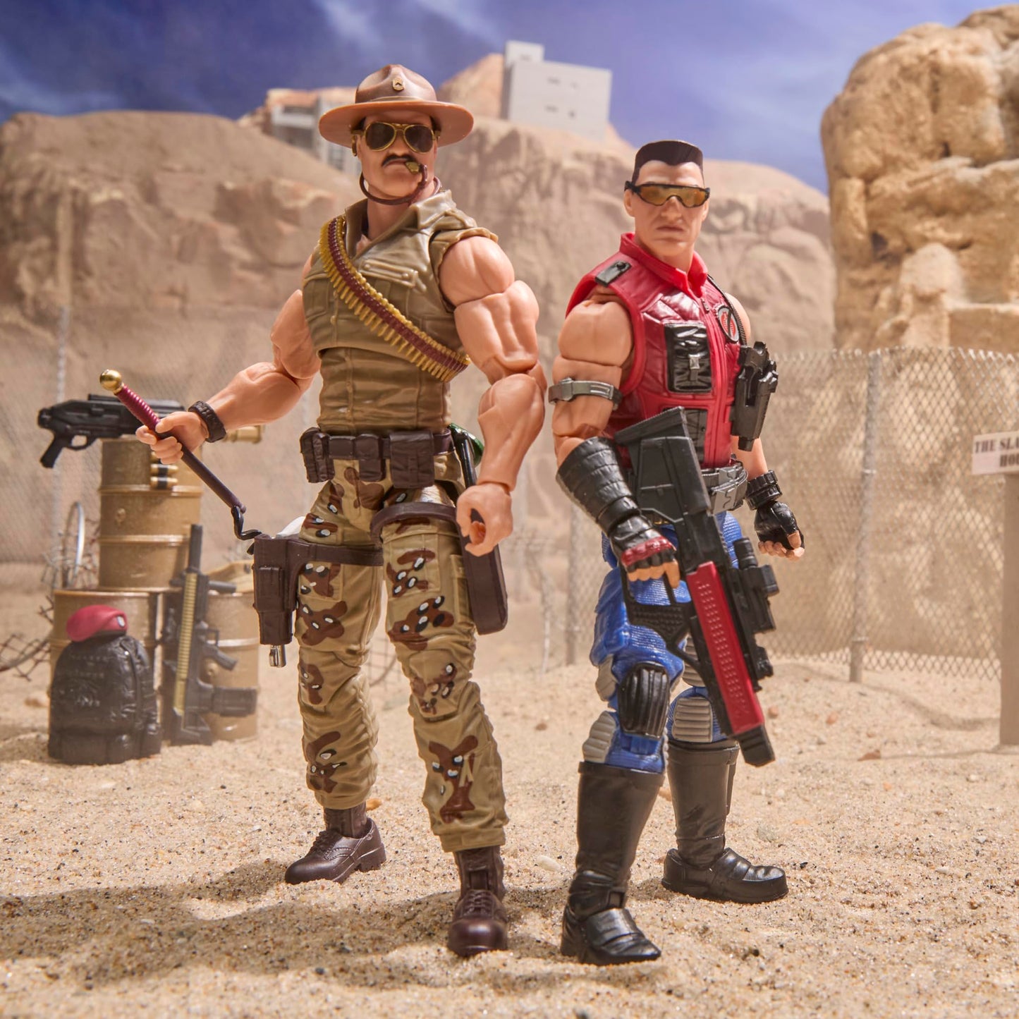 G.I. Joe Classified Series #173, SGT Slaughter & Felix Mercer Stratton, 2 6-Inch Collectible Figures with 26 Accessories