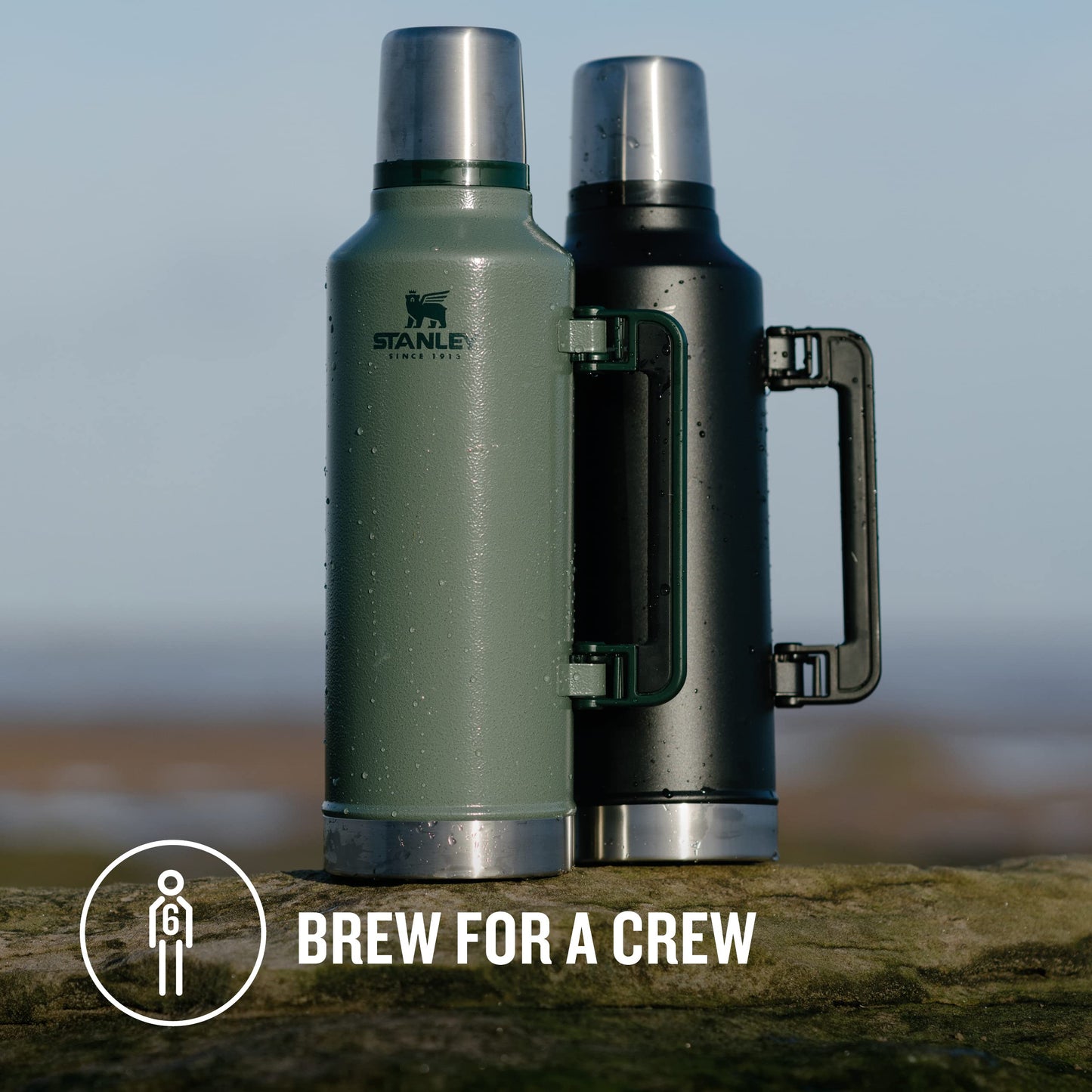 Stanley 1913 Classic Legendary Thermal Flask 1.9L - Matte Black