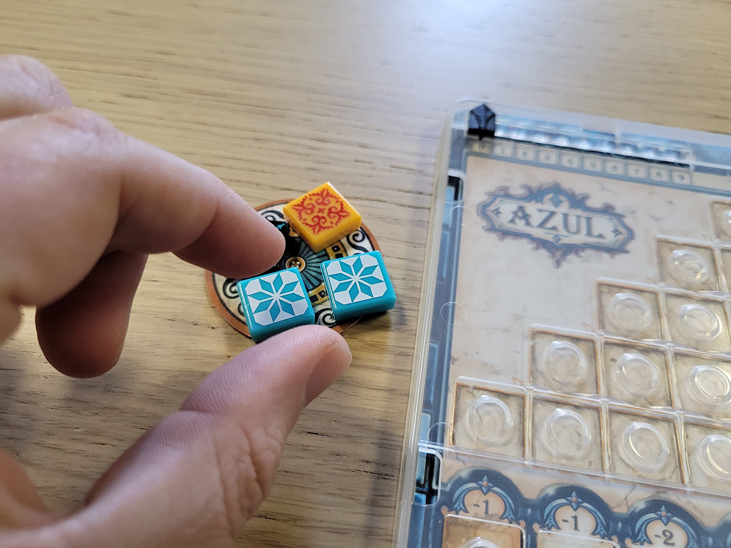 Plan B Games | Azul Mini | Tile Game | Ages 8+ | 2-4 Players | 30-45 Minutes Playing Time