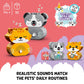 LEGO 10977 DUPLO My First Puppy & Kitten With Sounds Pet Animal Toys for Toddlers 1 .5-3 Years Old, Early Development Set with Large Bricks