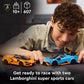 LEGO Speed Champions Lamborghini Revuelto & Huracán STO - Toy Race Cars Model Kit incl. 2 Driver Minifigures - Birthday Gift for 10+ Year Old Boys - 77238