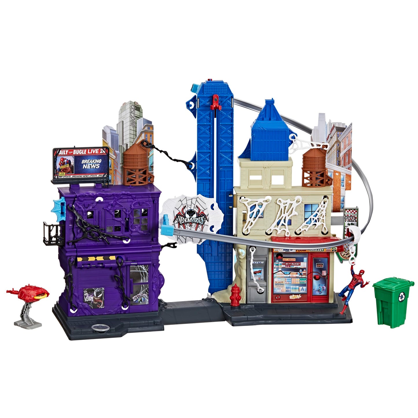 Marvel Spider-Man VenomVersus Web Slinging City Playset, Purple