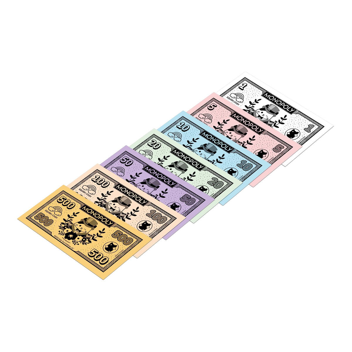 Winning Moves Squishmallows Monopoly Board Game Collectors Edition, Play with Fifi the Fox, Rosie the pig and Brock Bulldog, exclusive 4 Inch Cam the Cat plush, gift for ages 8 plus (WM04179-EN1-6)