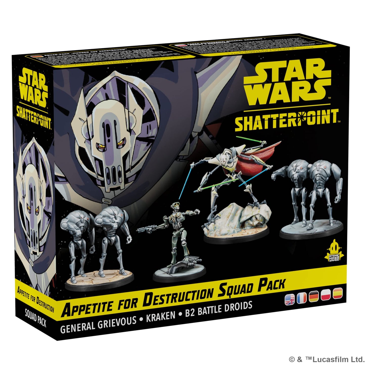 Atomic Mass Games | Star Wars Shatterpoint: Appetite for Destruction - Squad Pack | Ages 14+ | 2 Players | 90 Minutes Playing Time