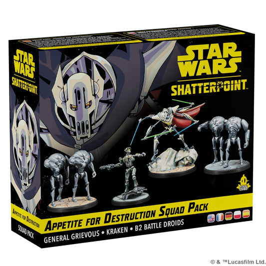 Atomic Mass Games | Star Wars Shatterpoint: Appetite for Destruction - Squad Pack | Ages 14+ | 2 Players | 90 Minutes Playing Time
