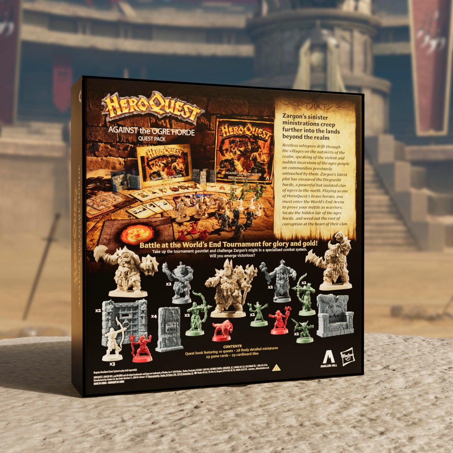 Avalon Hill Heroquest Against the Ogre Horde Quest Pack, Roleplaying Game, Requires HeroQuest Game System to Play - English Version