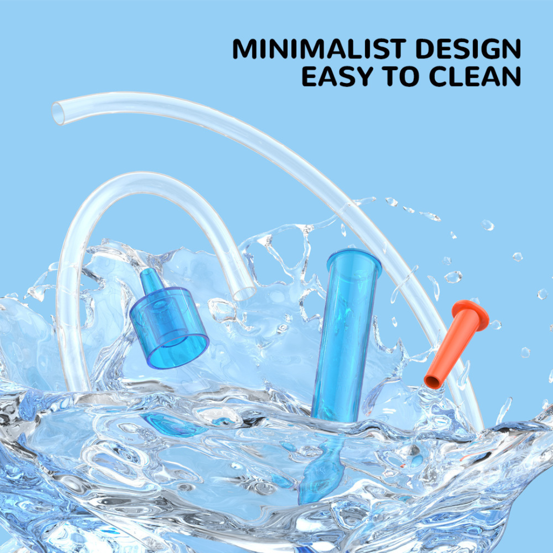 Alimos Baby Nasal Aspirator with 20 Hygiene Filters BPA Free Mucus Sucker for Newborns Infants and Kids Easy Clean Nose Sucker Gentle Nasal Suction Cleaner for Blocked Stuffy Nose