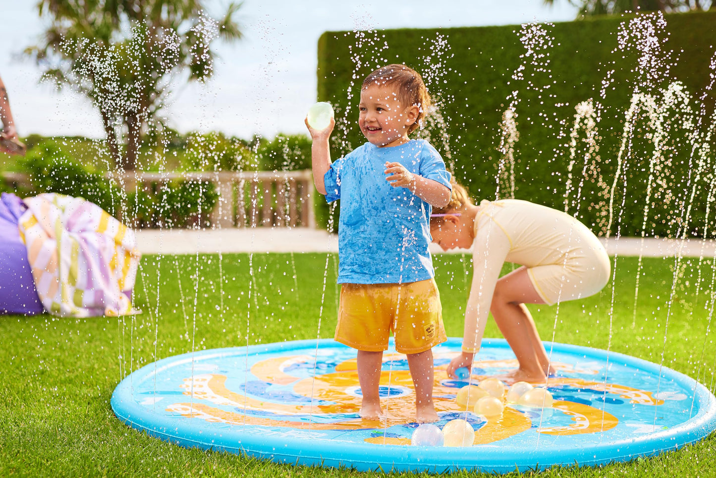 Original Bunch O Balloons Octopus Splash Pad with 100+ Rapid-Filling Self Sealing Water Balloons by ZURU