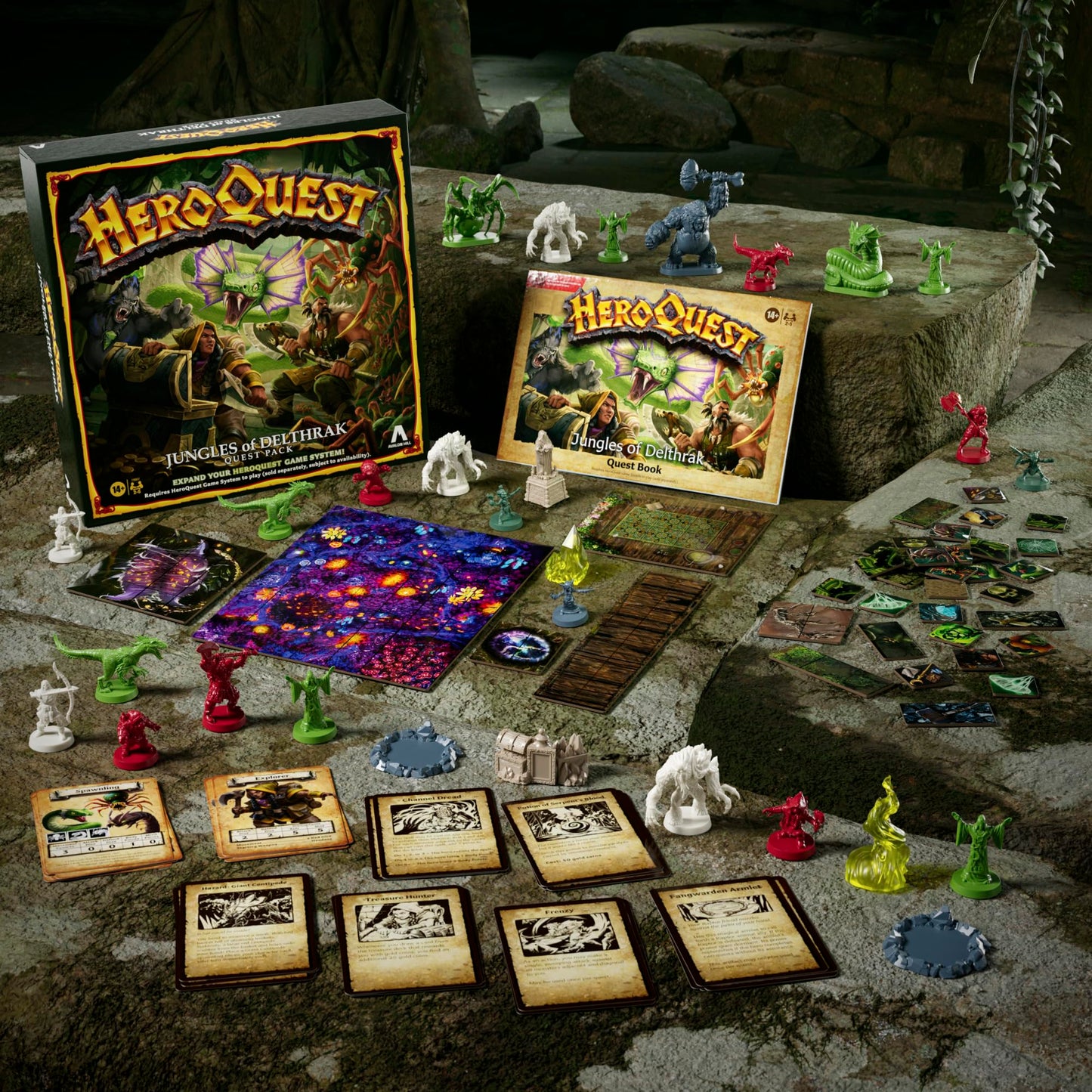 Avalon Hill HeroQuest Jungles of Delthrak Quest Pack, Requires HeroQuest Game System to Play, Roleplaying Games - English Version