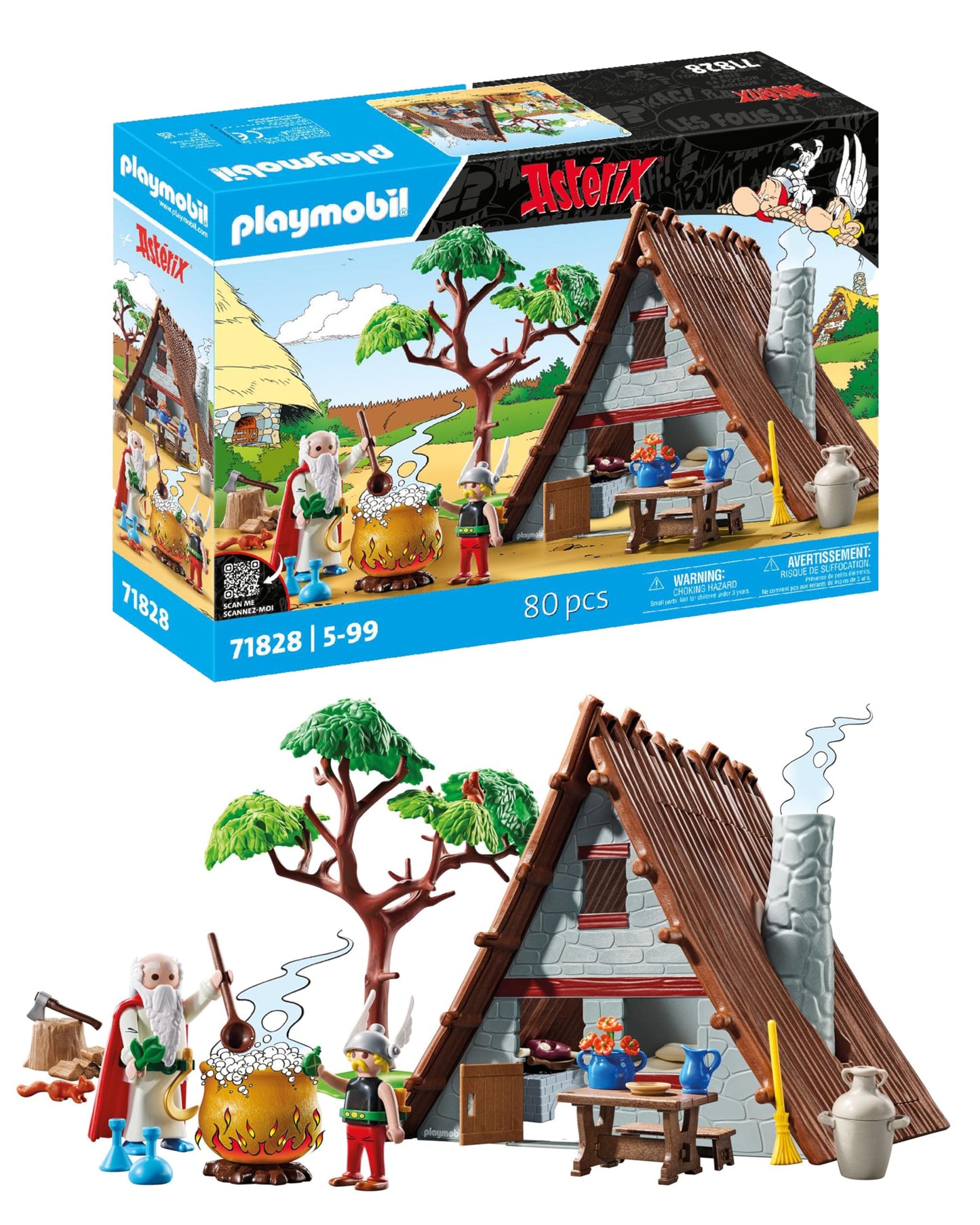 Playmobil | Asterix | Asterix House | Asterix Playset | Asterix and Obelix | Adventure Toy for Kids Aged 5+ | 71828