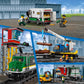 LEGO City Cargo Train Toy with Motorized Remote Control Engine, incl. Rail Tracks, Signal Lights & Control Center - 6-12 Year Old Boys & Girls Gifts - 60198