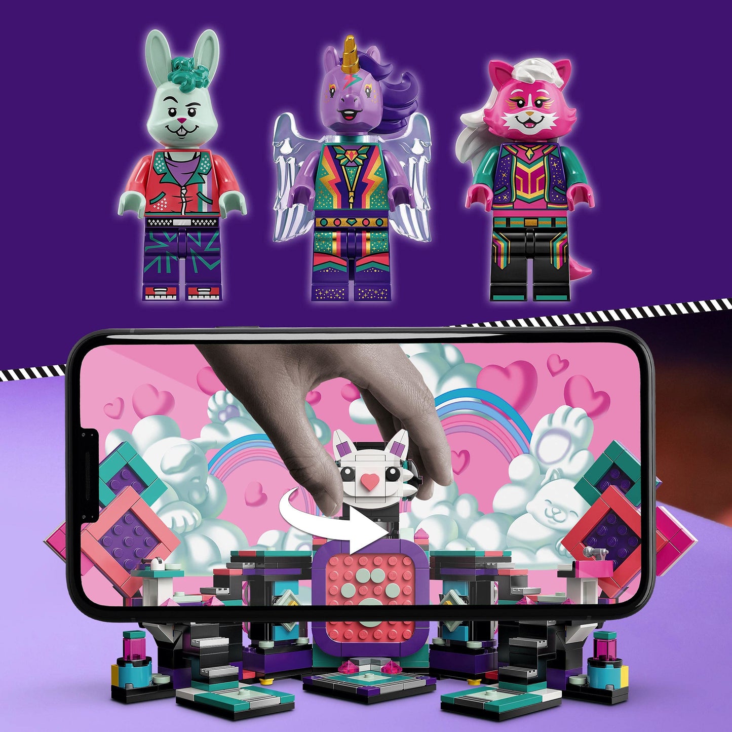 LEGO 43113 VIDIYO K-Pawp Concert BeatBox Music Video Maker Musical Toy for Kids, Augmented Reality Set with App