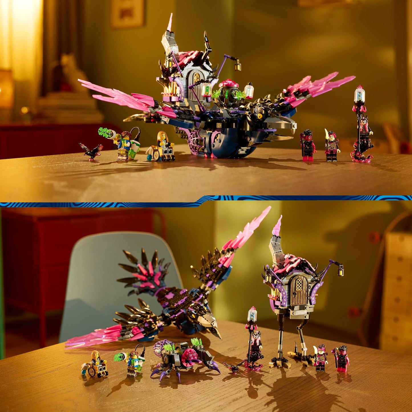LEGO DREAMZzz 3in1 The Never Witch’s Midnight Raven Animal Toy for 9 Plus Year Old Boys & Girls, Rebuild a Fantasy Hut as a House, Spider or Bird Figure, Birthday Gift Idea 71478