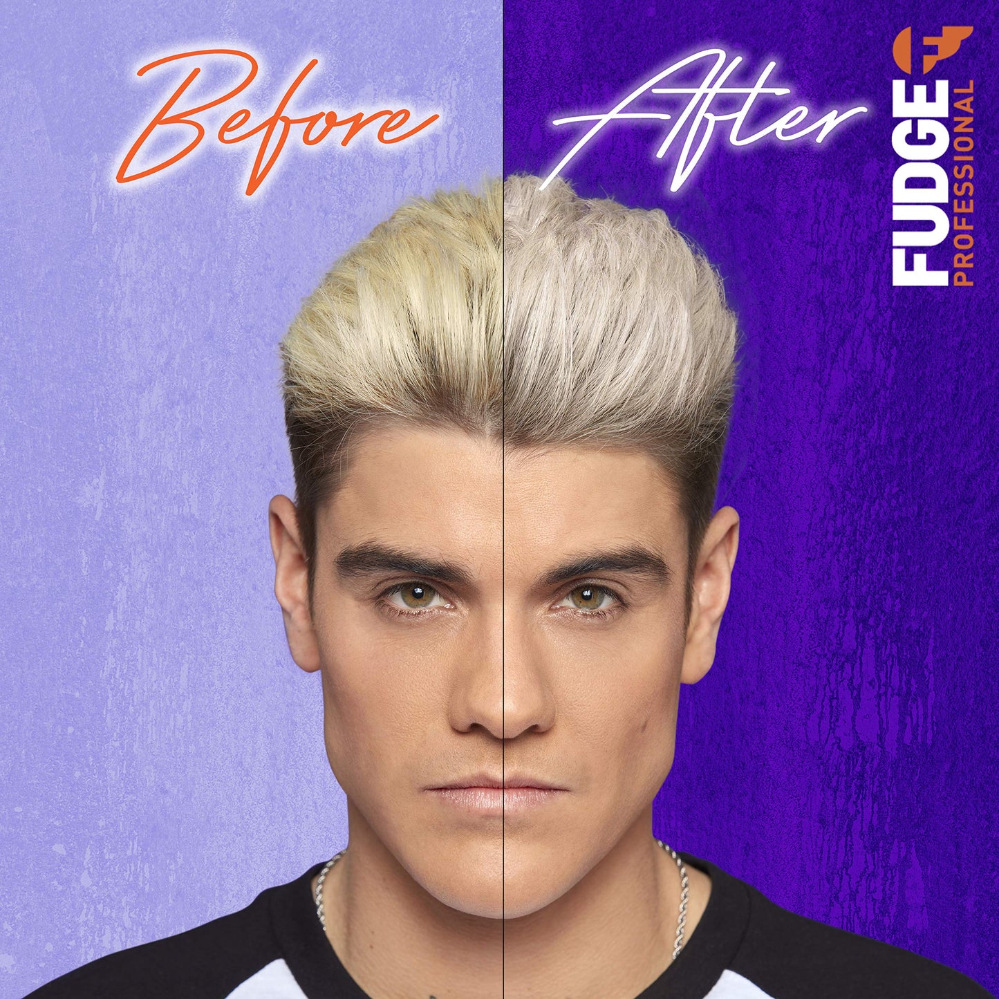 Fudge Professional Purple Toning Shampoo, Travel Size, Clean Blonde Damage Rewind Shampoo, For Blonde Hair, 50 ml