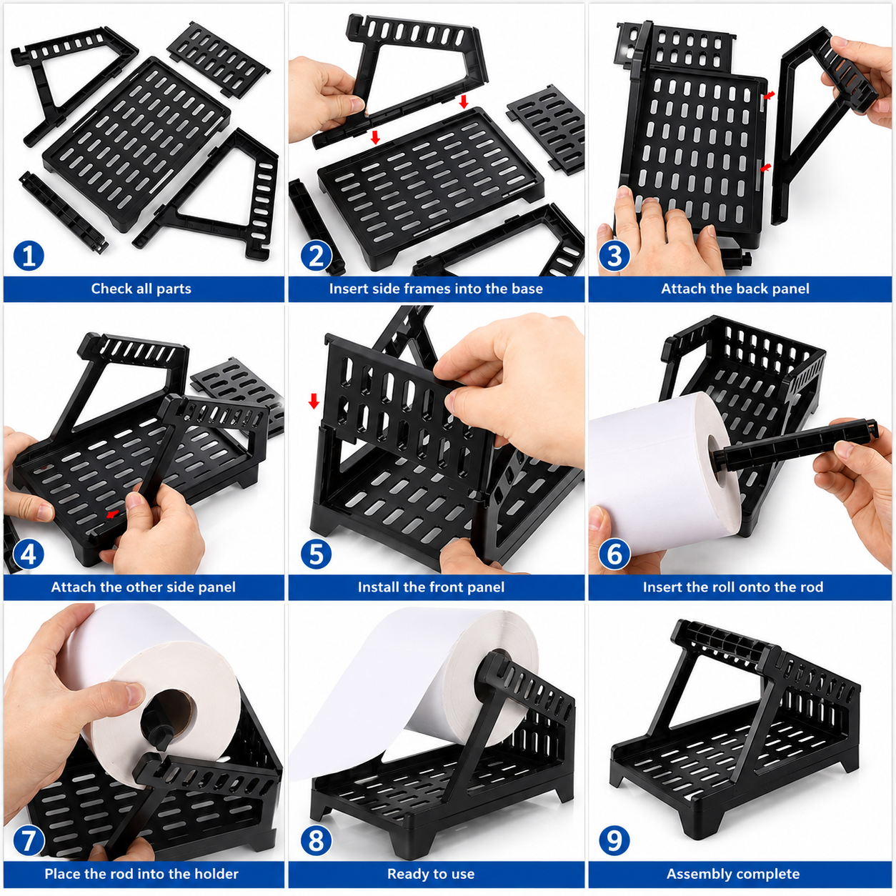 Thermal Label Holder Bundle with 500 6x4 and 1000 2x1 Labels