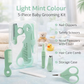 Alimos Infant Nail Supplies 5-Piece Set Newborn Booger Clip Daily Care Nail Clippers Scissors Hair Care Comb