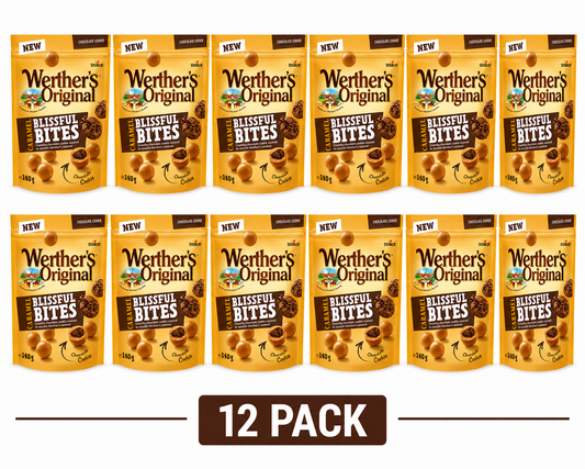 WERTHERS BLISSFUL BITES COOKIE SWEETS case of 12