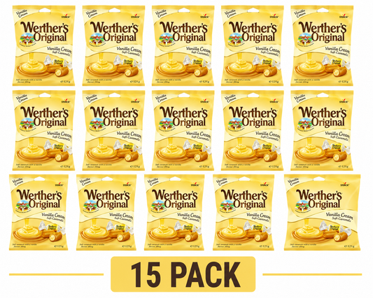 WERTHERS ORIGINAL VANILLA CREAM SWEETS 15 pack - 15x125g