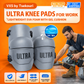 Tsekouri Ultra Knee Pads for Work – Lightweight EVA Foam with Gel Cushion, Adjustable Quick Snap Straps, Non Marking Grip Strip, Heavy Duty Construction Flooring Gardening Protection
