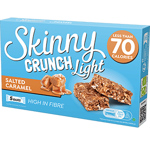 Skinny Crunch Light Salted Caramel 5 pack box