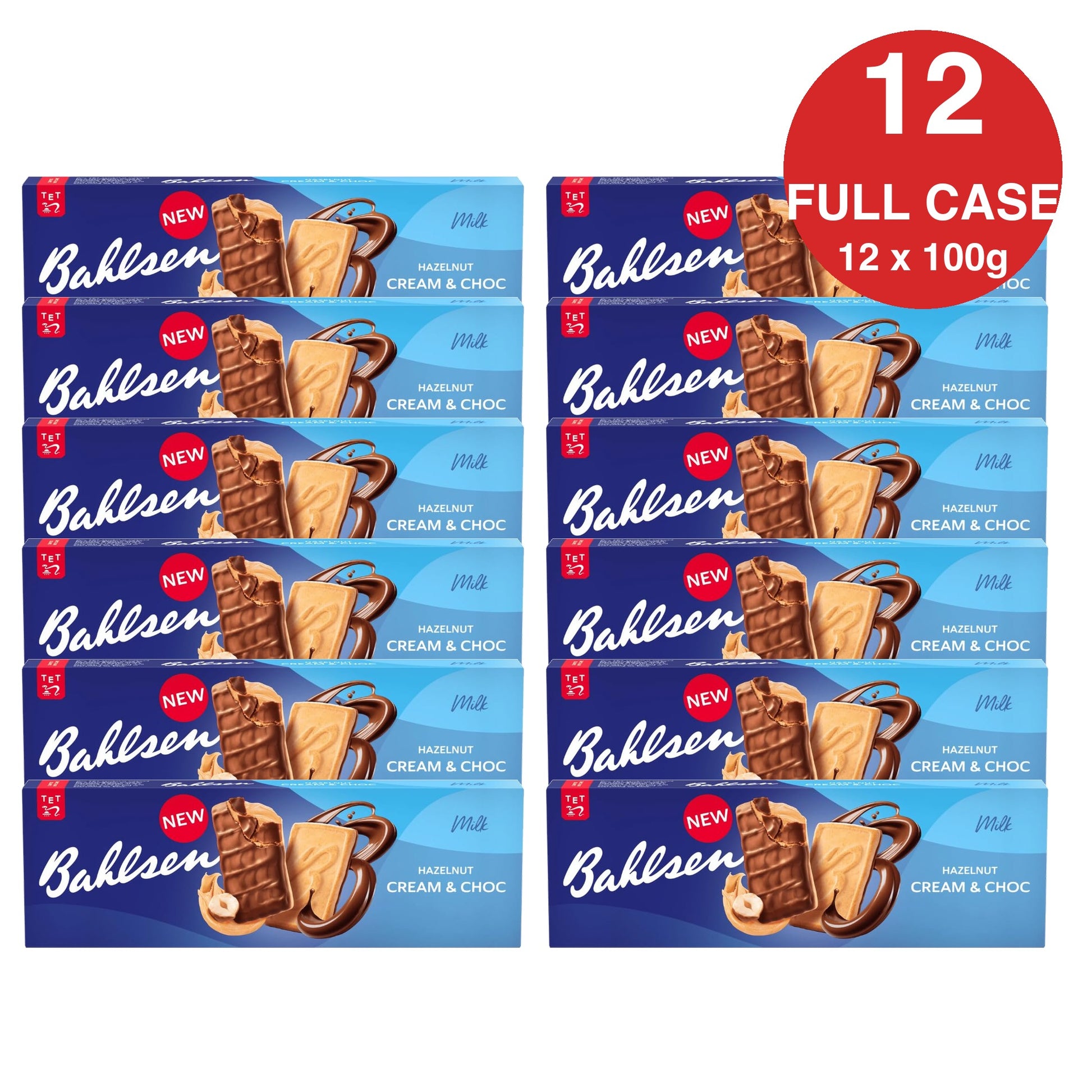 Bahlsen Hazelnut Cream and Choc full case of 12