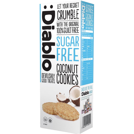 Diablo Sugar Free Coconut Cookies 150g box