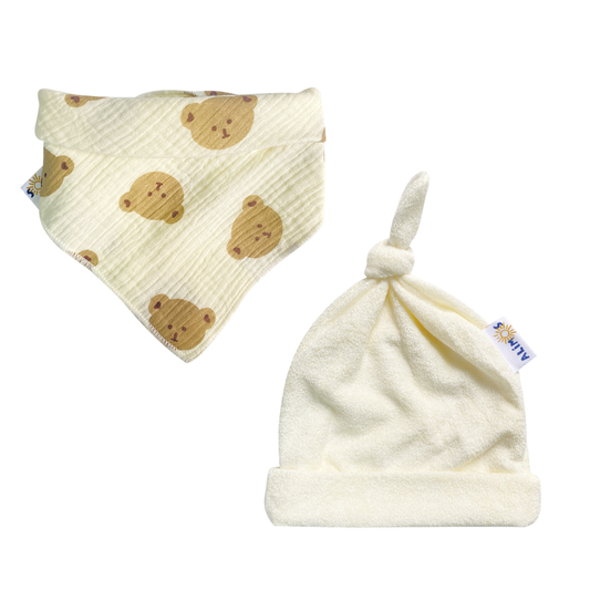 Alimos Baby Hospital Hat & Dribble Bib